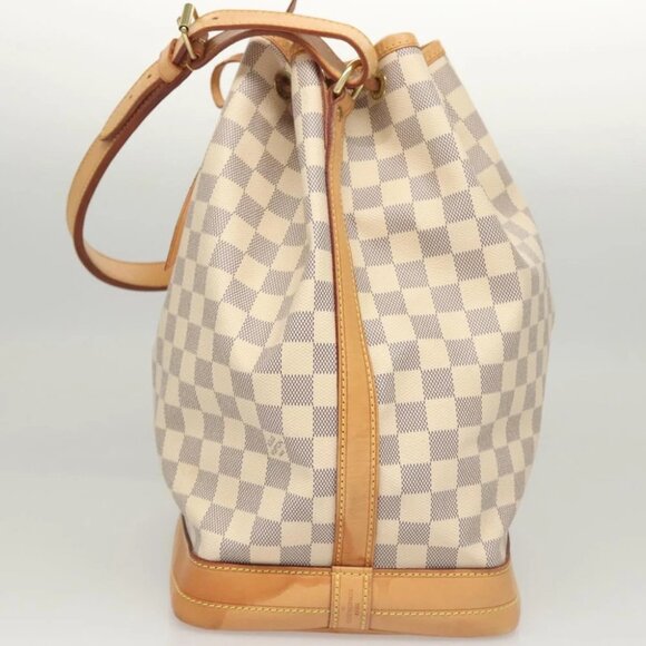 LOUIS VUITTON Damier Azur Noe Shoulder Bag N42222 LV Auth 121627 - Picture 4 of 15